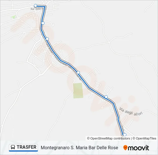 TRASFER Bus Line Map
