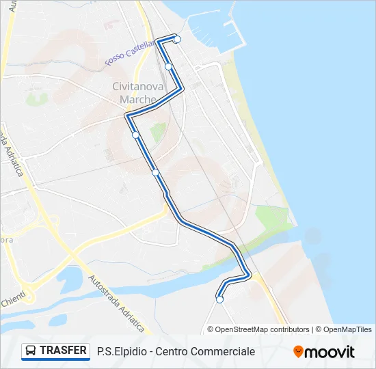 TRASFER Bus Line Map