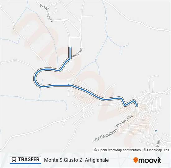 TRASFER Bus Line Map