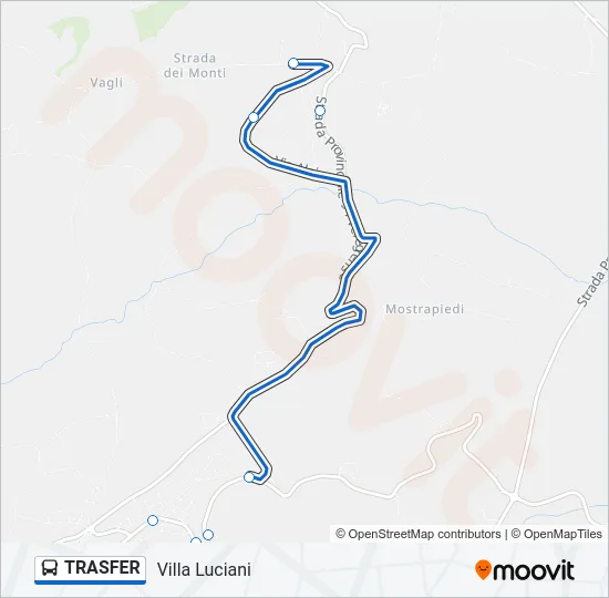 TRASFER Bus Line Map