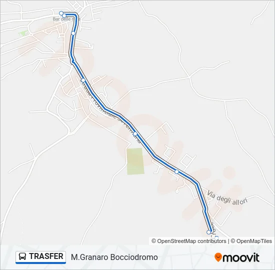 TRASFER Bus Line Map