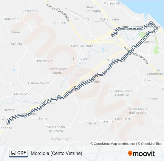 CDF Bus Line Map