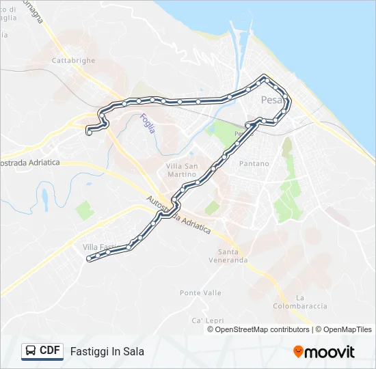 CDF Bus Line Map