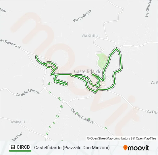 CIRCB Bus Line Map