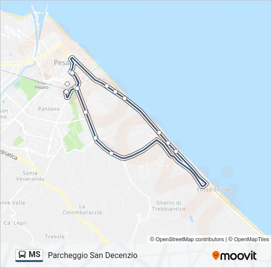 MS Bus Line Map