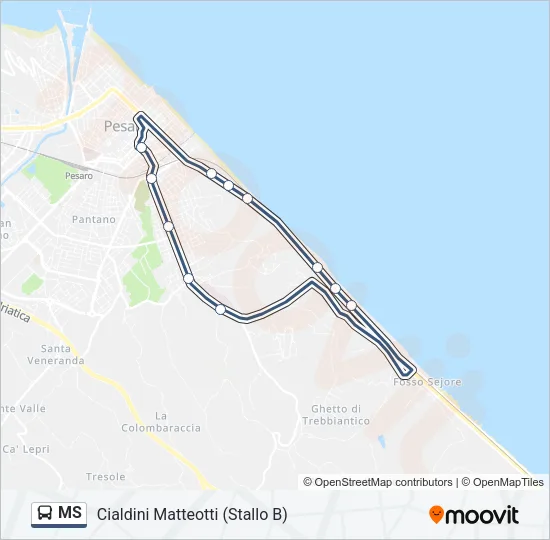 MS Bus Line Map