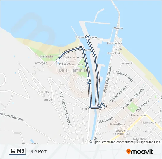 MB Bus Line Map