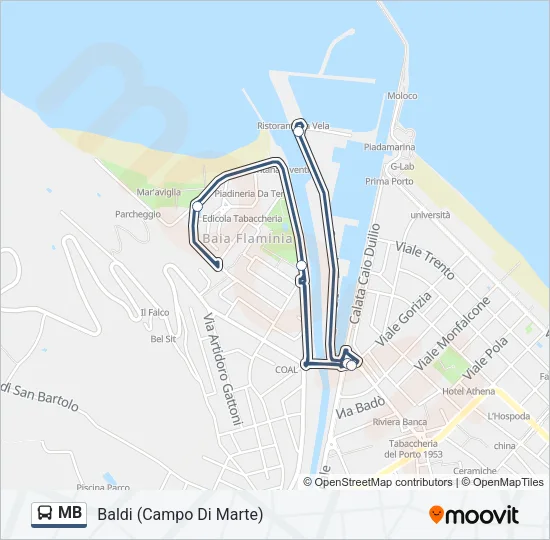 MB Bus Line Map