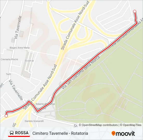 ROSSA Bus Line Map
