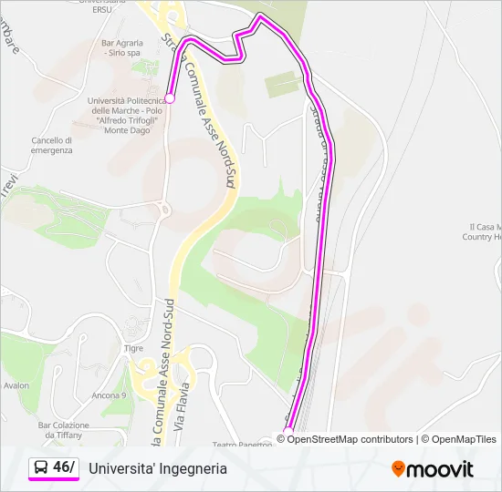 46/ Bus Line Map