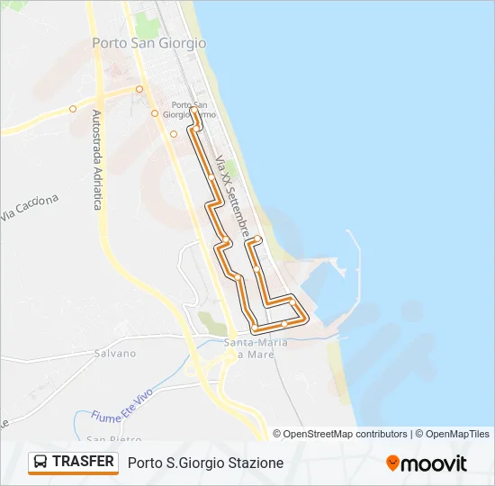 TRASFER Bus Line Map