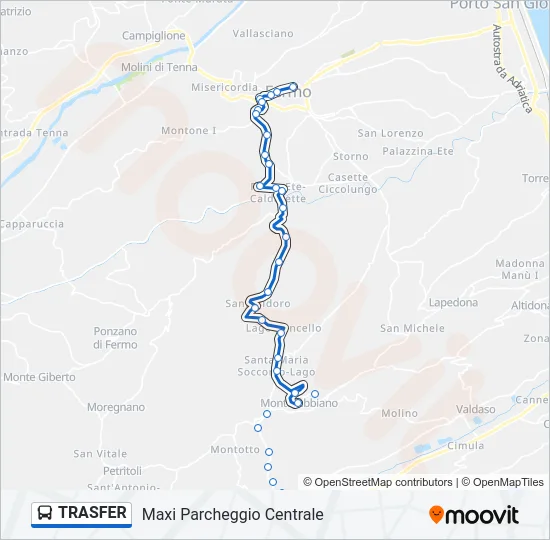 TRASFER Bus Line Map