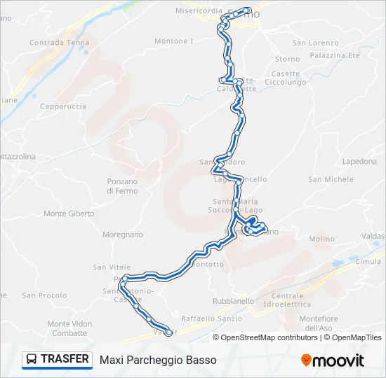 TRASFER Bus Line Map