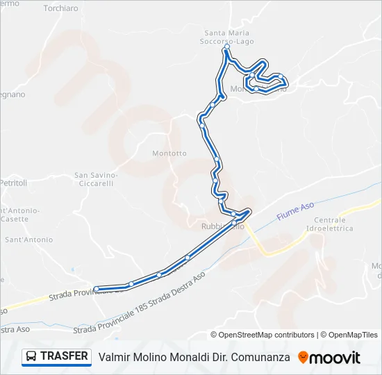 TRASFER Bus Line Map