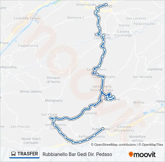 TRASFER Bus Line Map