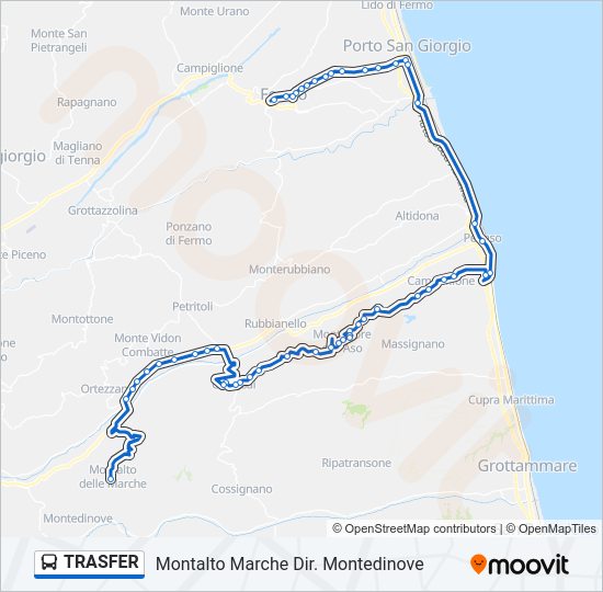 TRASFER Bus Line Map