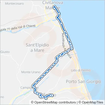 TRASFER Bus Line Map