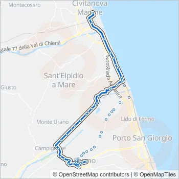 TRASFER Bus Line Map