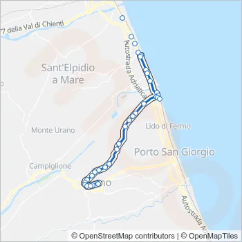 TRASFER Bus Line Map