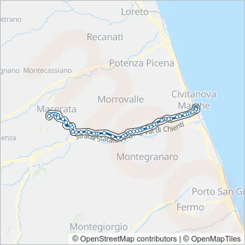 CONTRAM Bus Line Map