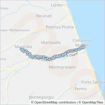 CONTRAM Bus Line Map