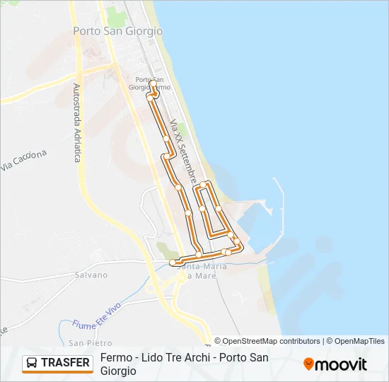 TRASFER Bus Line Map