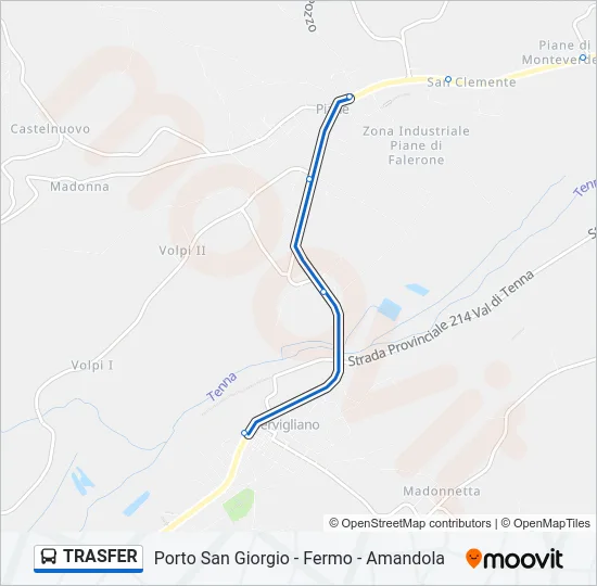 TRASFER Bus Line Map