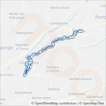 TRASFER Bus Line Map