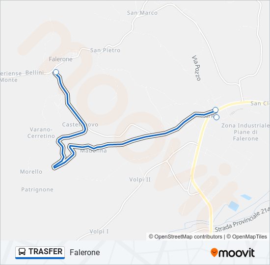 TRASFER bus Line Map