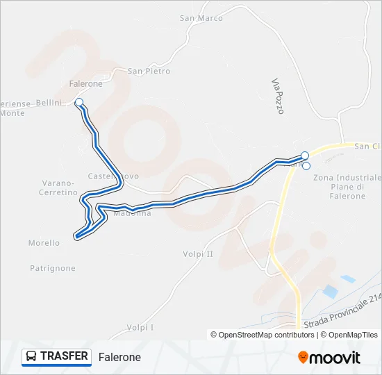 TRASFER Bus Line Map