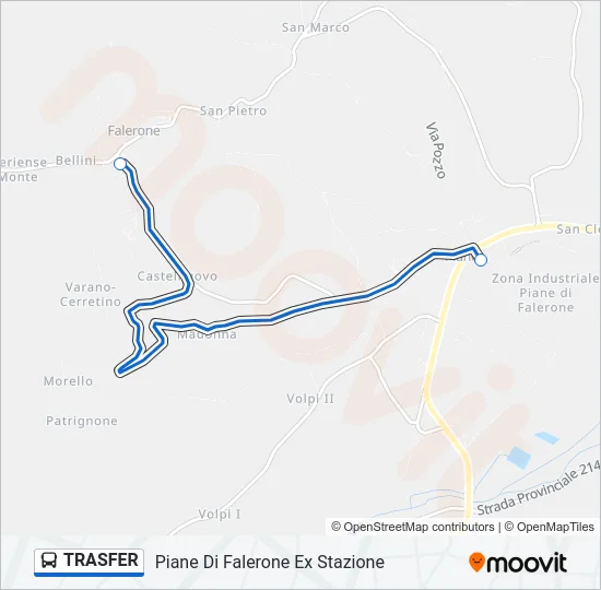 TRASFER Bus Line Map