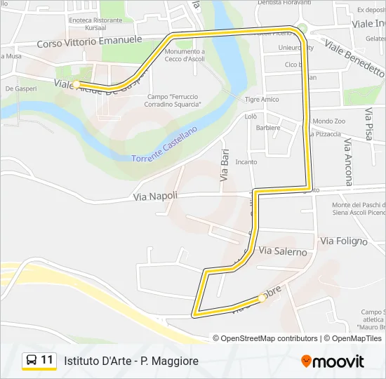 11 Bus Line Map