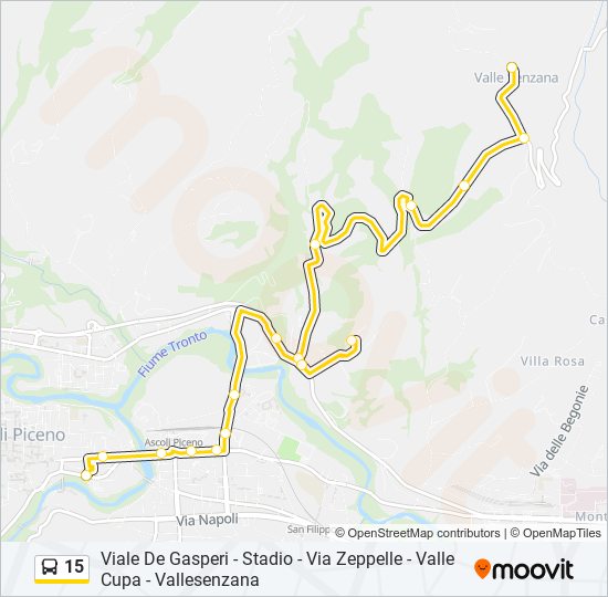 15 bus Line Map