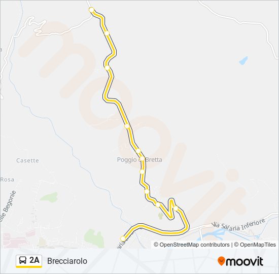 2A bus Line Map