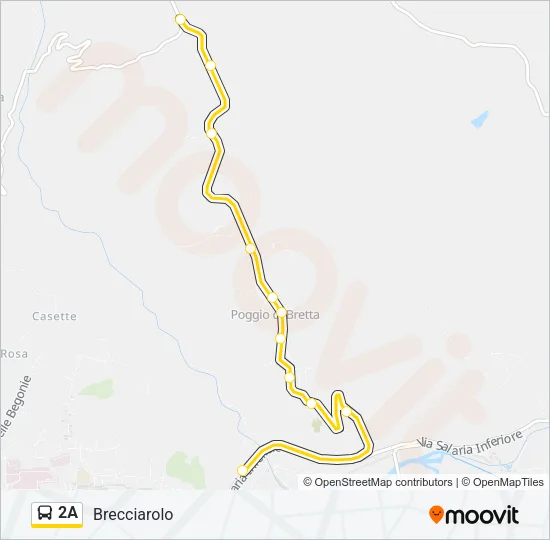 2A Bus Line Map