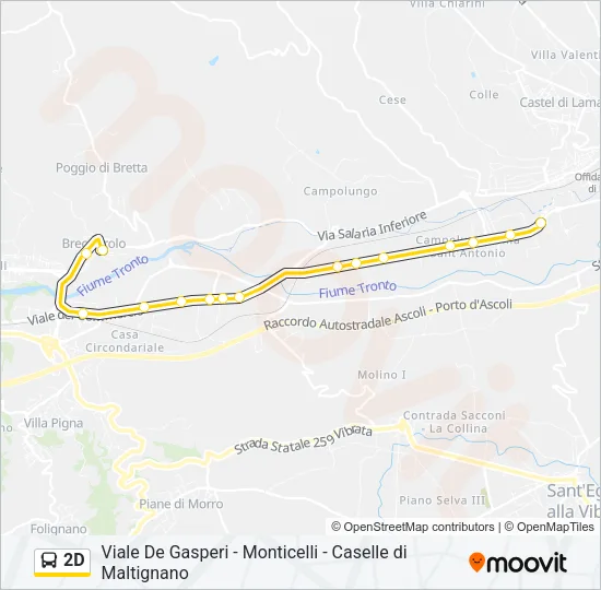 2D Bus Line Map