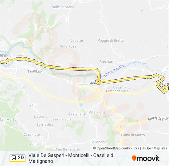 2D Bus Line Map