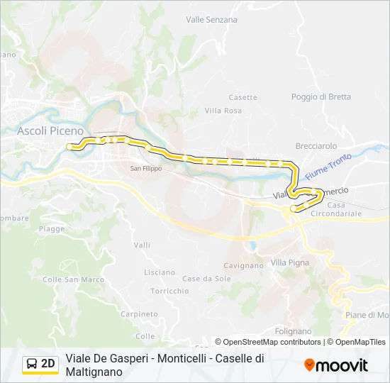 2D Bus Line Map