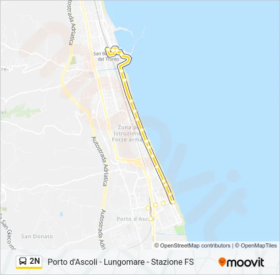 2N Bus Line Map