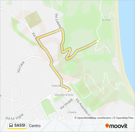 SASSI Bus Line Map