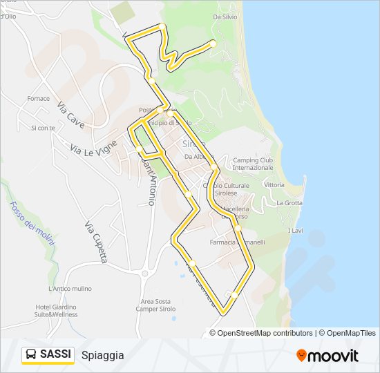 SASSI Bus Line Map
