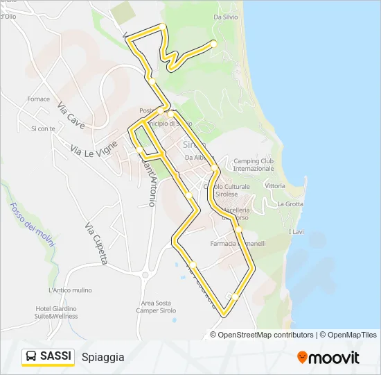 SASSI Bus Line Map