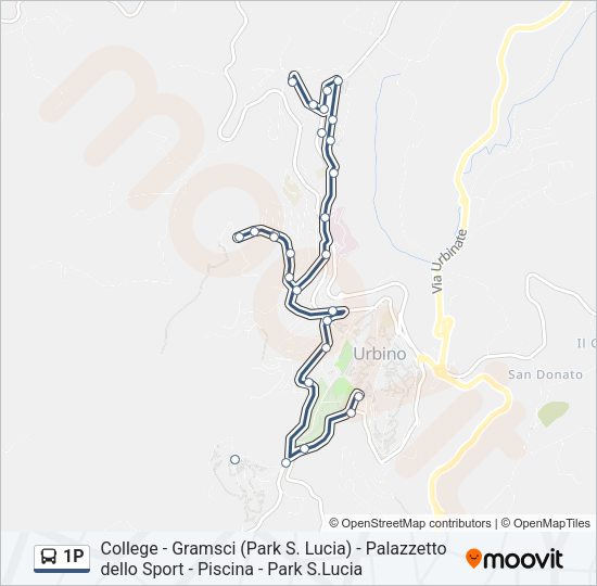 1P Bus Line Map