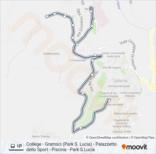 1P Bus Line Map