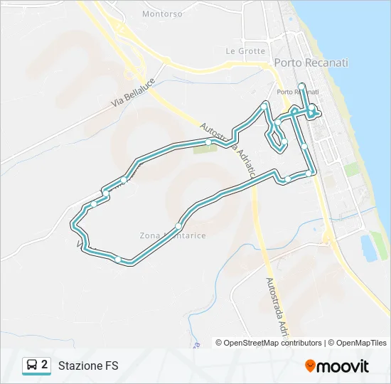 2 Bus Line Map