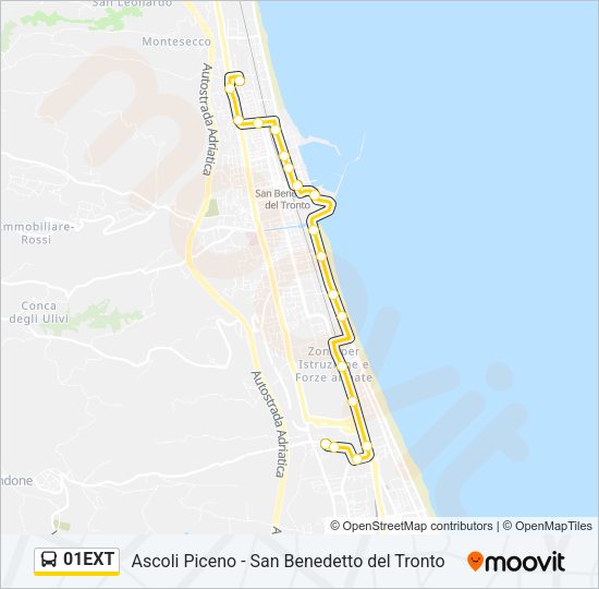 01EXT Bus Line Map