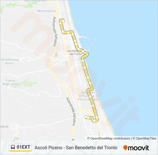 01EXT Bus Line Map