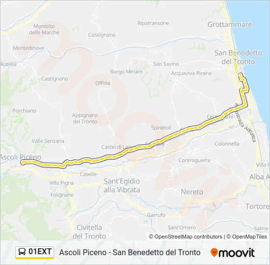 01EXT Bus Line Map