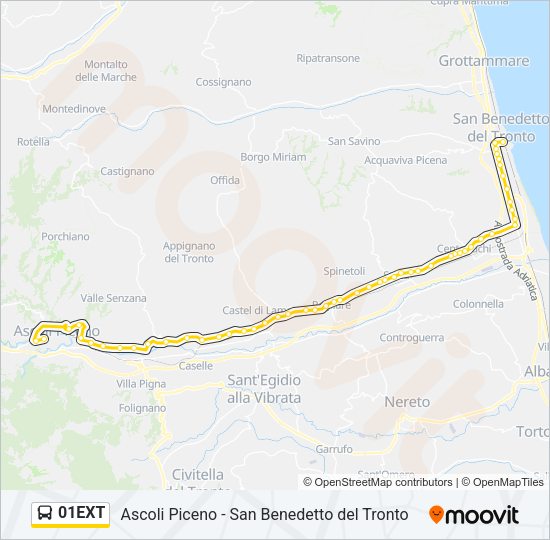 01EXT Bus Line Map