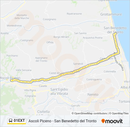 01EXT Bus Line Map